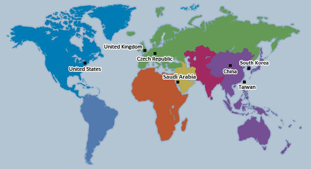 World map plumis