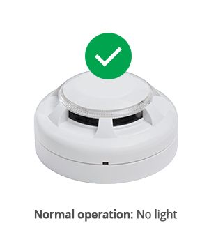 What the Automist smoke sensor green lights mean