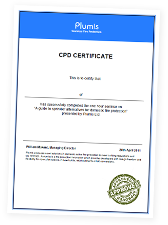 Plumis CPD Certifcate